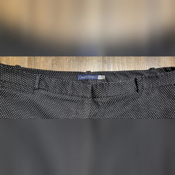 Tommy Hilfiger- Womens Black with White Polka Dots Dress Pants - Size 12 - EUC - Picture 3 of 5